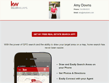 Tablet Screenshot of amydowns.yourkwagent.com