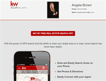 Tablet Screenshot of angieflackbrown.yourkwagent.com