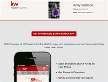 Tablet Screenshot of andywallace.yourkwagent.com