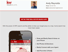 Tablet Screenshot of andyreynolds.yourkwagent.com