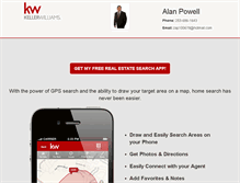 Tablet Screenshot of alanpowell.yourkwagent.com