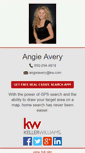 Mobile Screenshot of angiekavery.yourkwagent.com