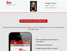 Tablet Screenshot of angiekavery.yourkwagent.com
