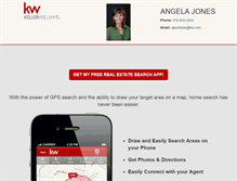 Tablet Screenshot of angelajones.yourkwagent.com