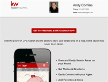 Tablet Screenshot of andycomins.yourkwagent.com