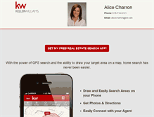 Tablet Screenshot of alicecharron.yourkwagent.com