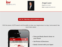 Tablet Screenshot of angelleon.yourkwagent.com